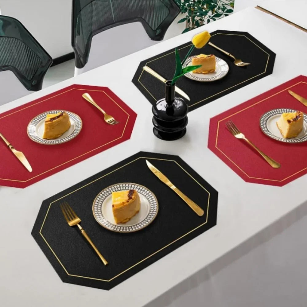 Placemats Coaster 4 Dual Sided Two-color Place Mats 30x43cm 11 81x16