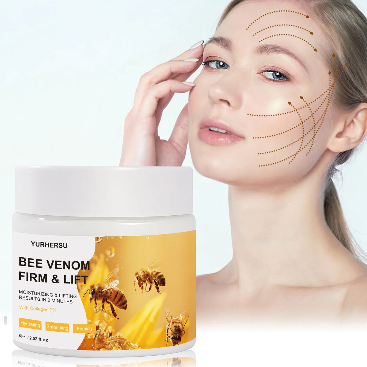 YURHERSU Bee Firming Face Cream 60ml – Smooth & Lift All Skin