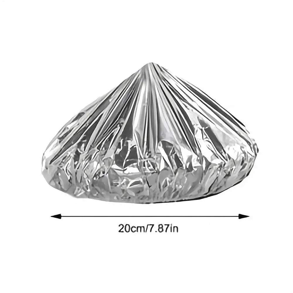 10-Pack Aluminum Foil Food Covers – Reusable Stretch Plate Lids