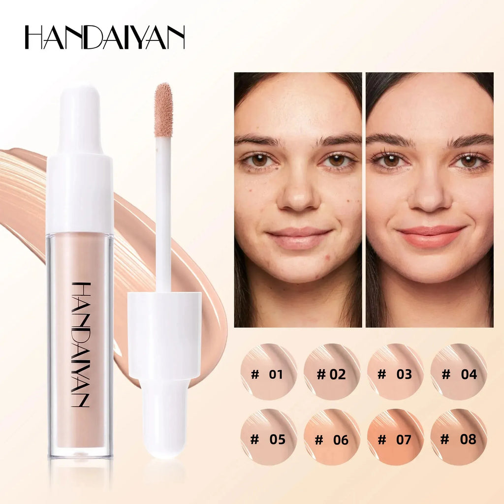 HANDAIYAN 8-Shade Liquid Concealer – Full Coverage & Waterproof