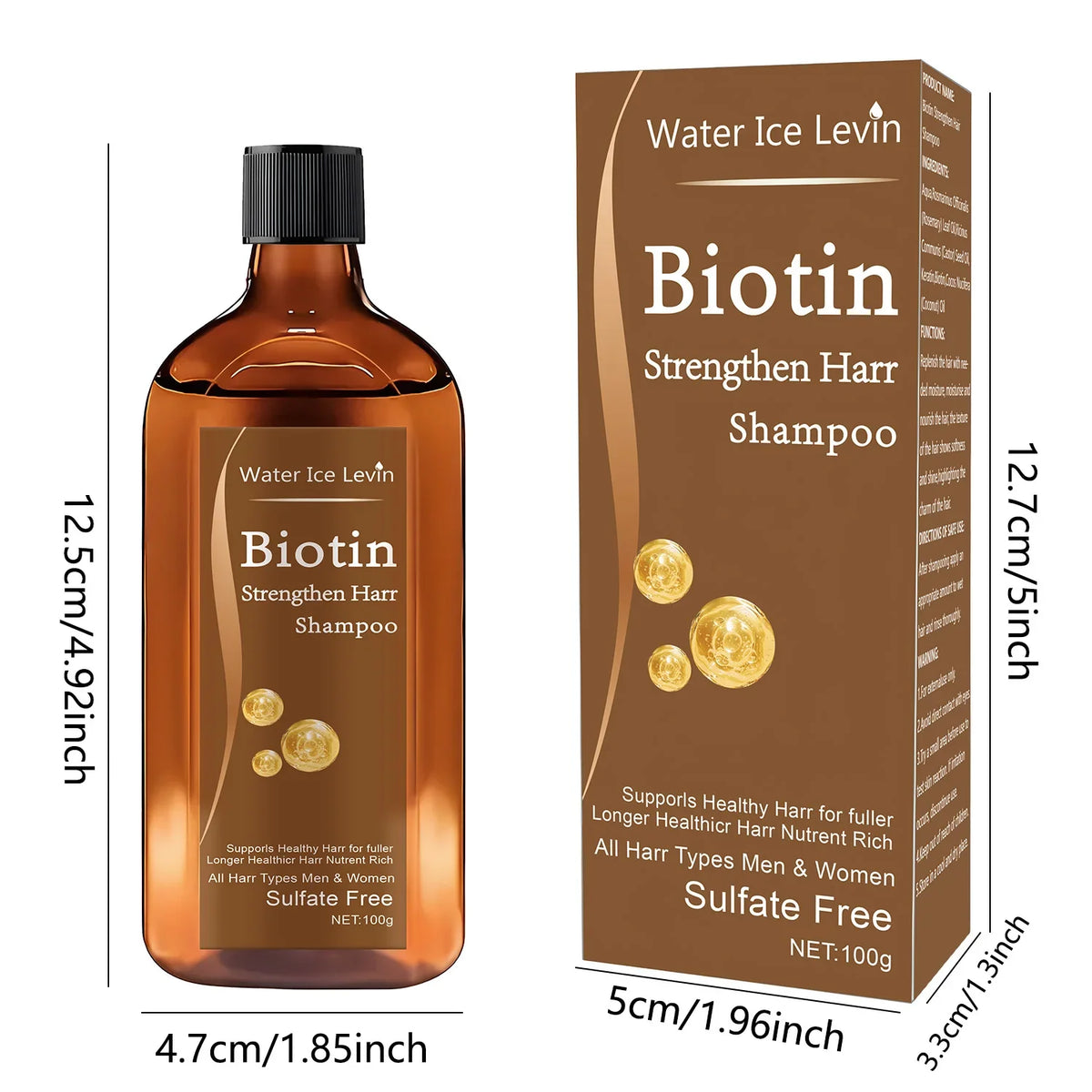 Biotin & Keratin Hair Growth Shampoo – Thickening, Men & Women