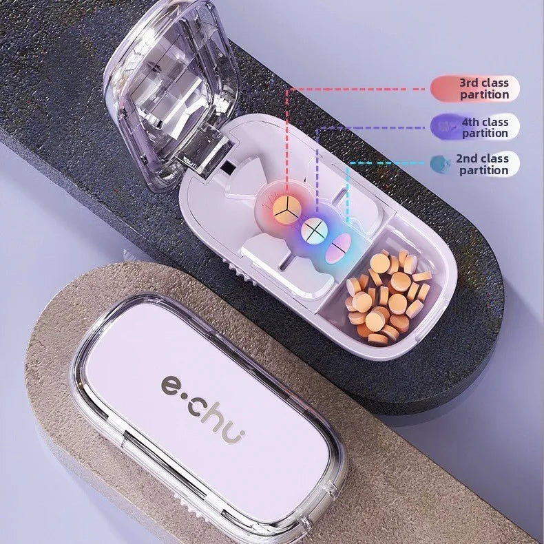 Multi-Function Pill Cutter & Splitter with Storage Box