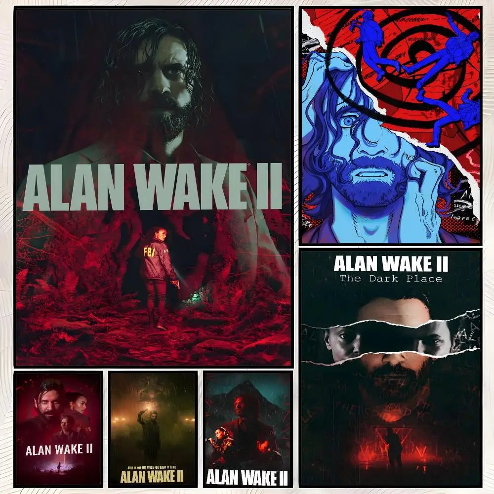 Alan Wake Game Poster – Self-Stick HD Waterproof Wall Art