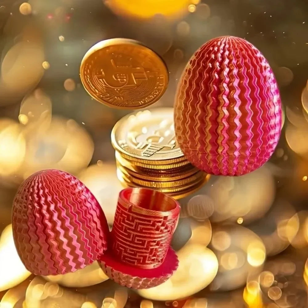 3D Printed Interactive Dragon Egg Creative Money Puzzle Maze Eggs