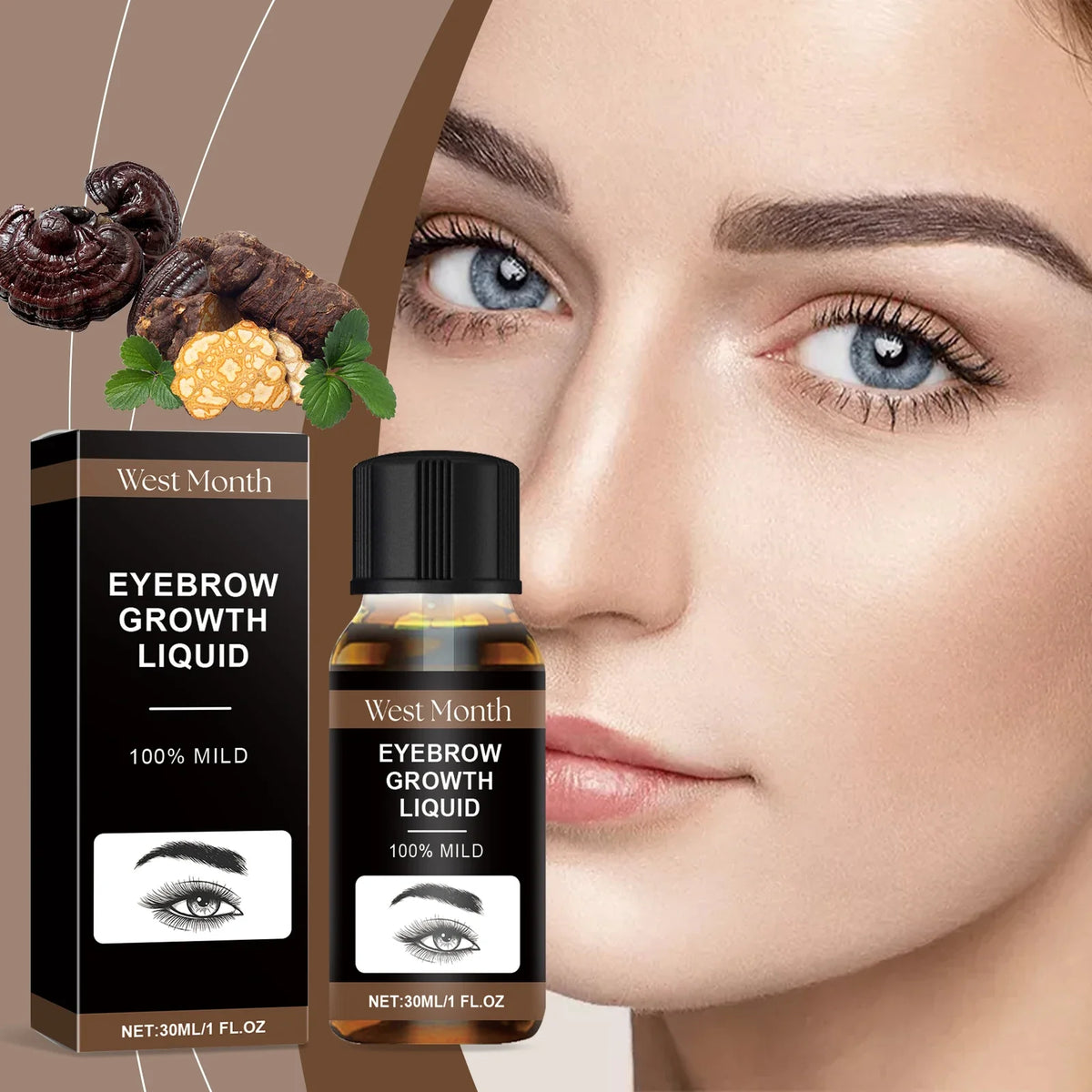 WEST MONTH Eyelash & Eyebrow Growth Serum | Fuller Lashes