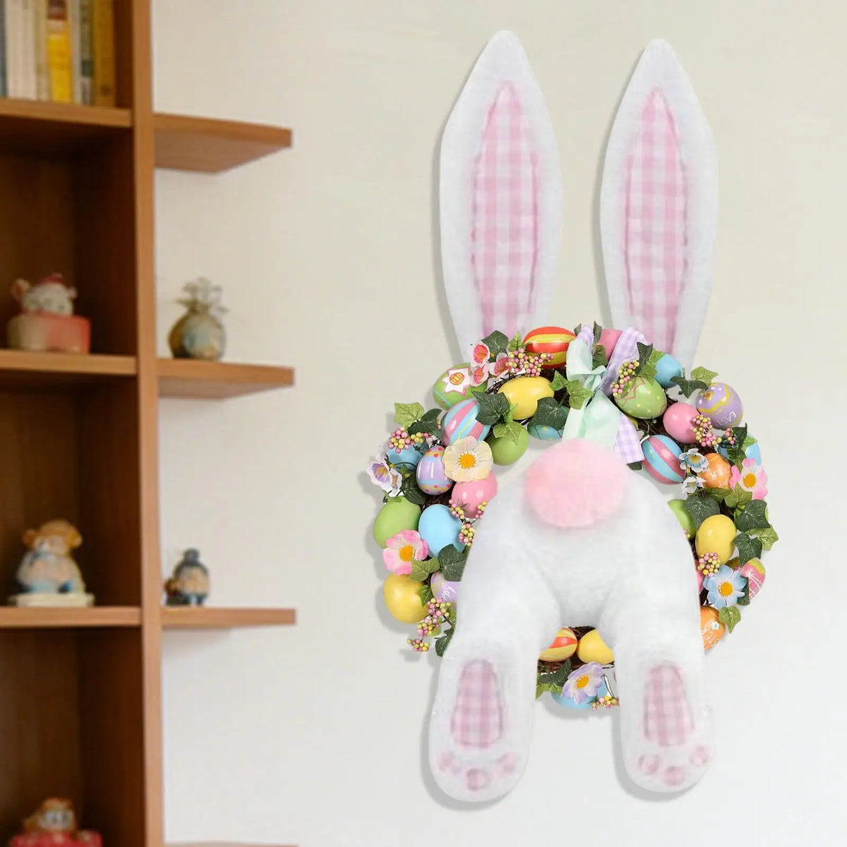 Easter Rabbit Wreath Attachment | Spring Front Door Sign