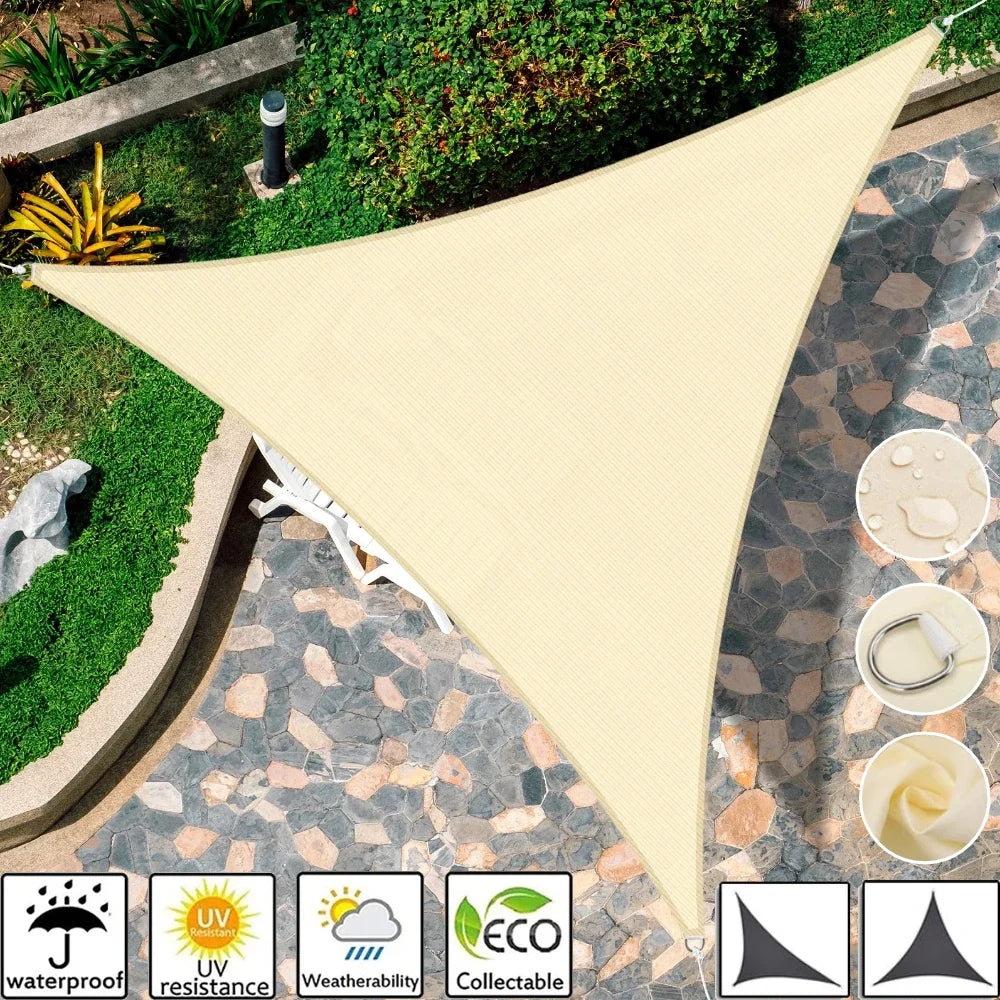 Triangle Sun Shade Sail Canopy – 98% UV Block Outdoor Cover