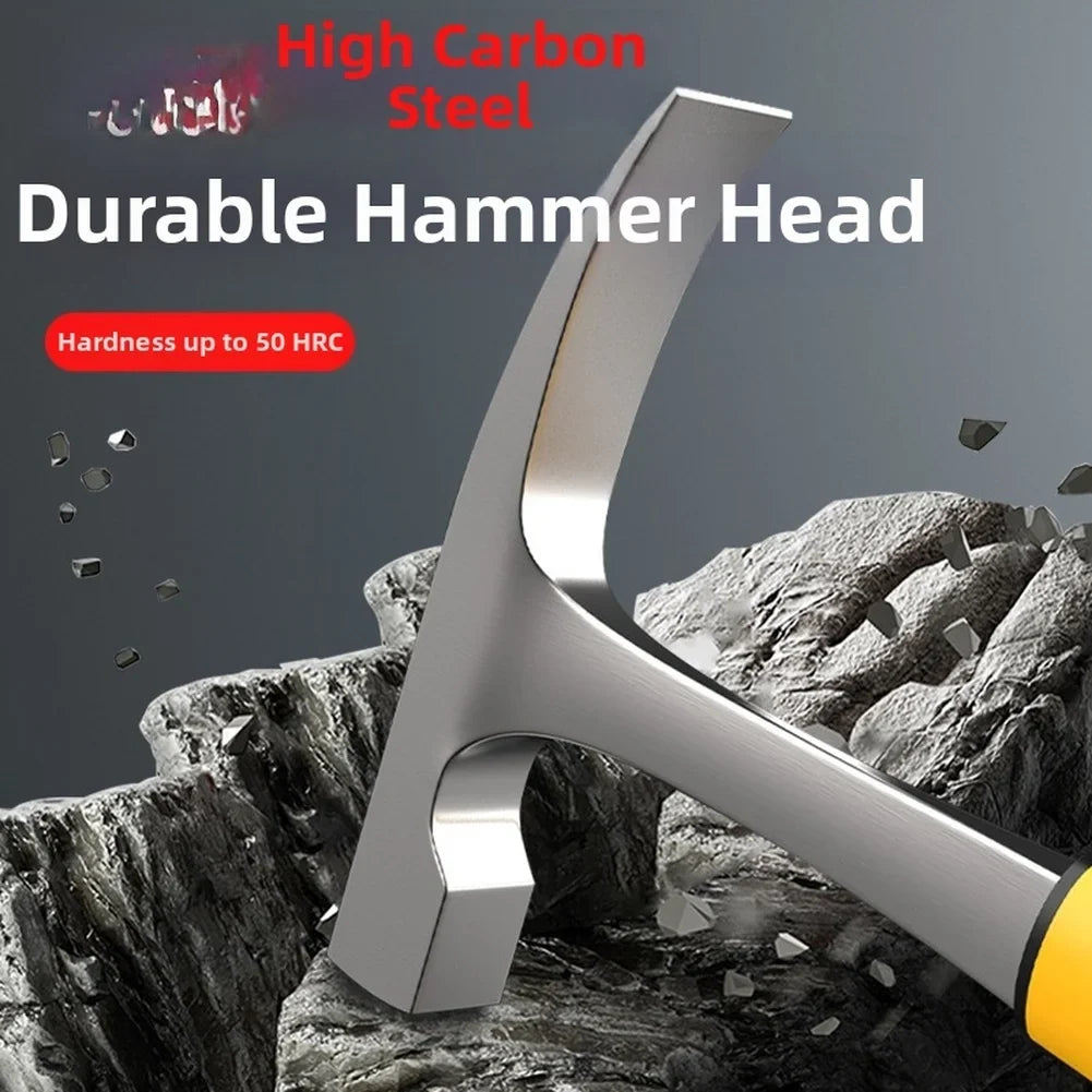Geological Rock Hammer – Anti-Slip High Carbon Steel Field Tool