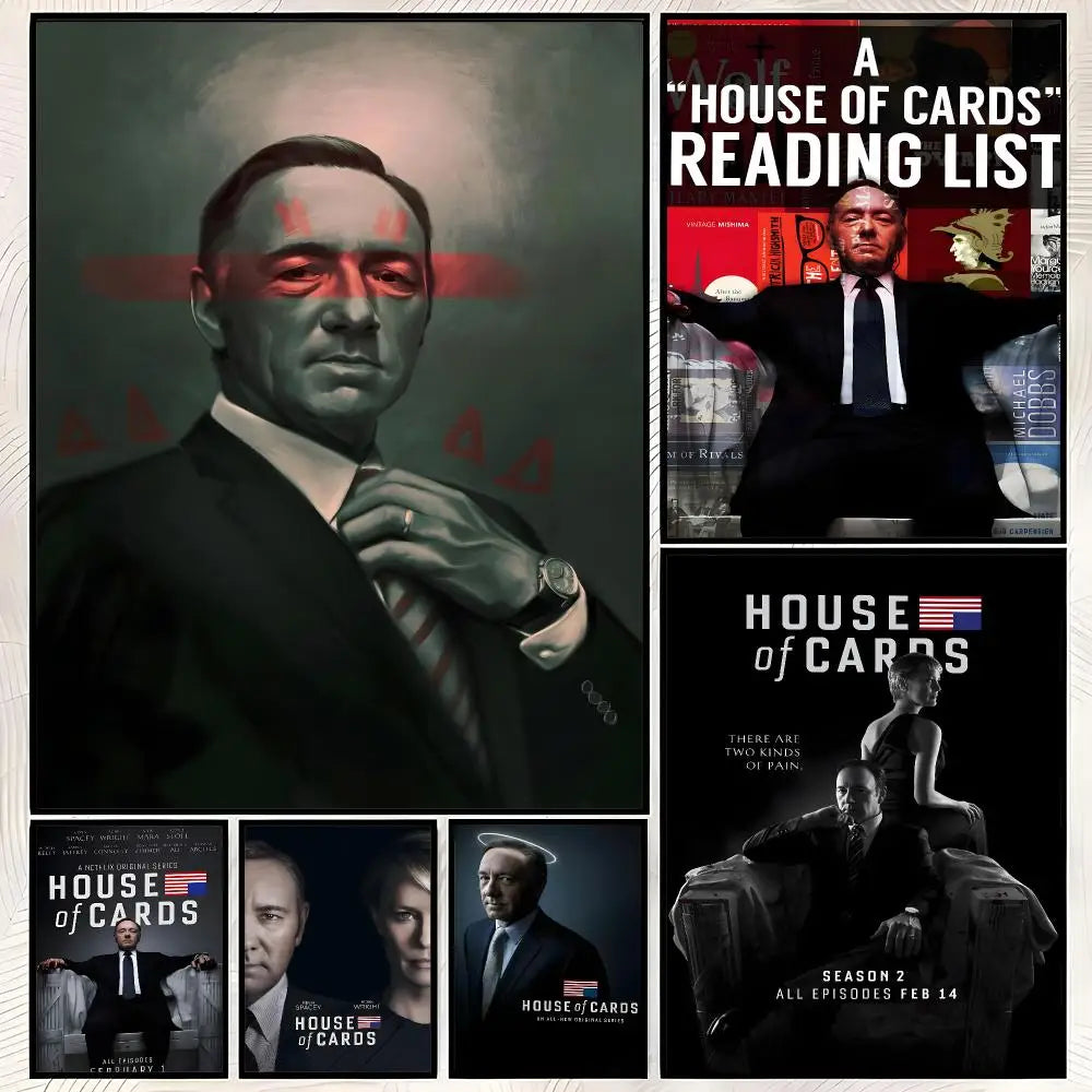 House of Cards TV Poster – Self-Stick HD Wall Art Decor