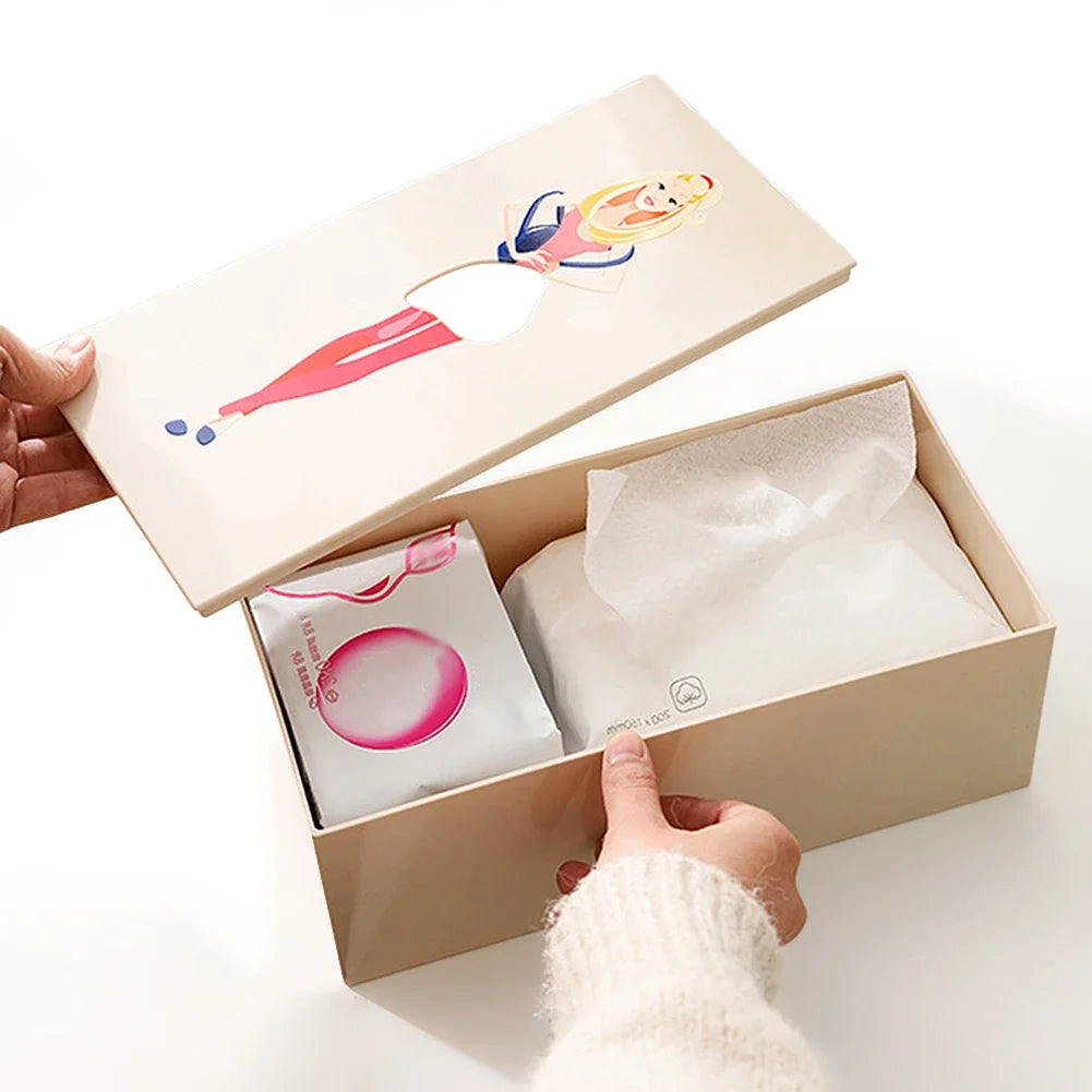 Pop-Art Flying Skirt Tissue Box Holder | Cute Novelty Decor