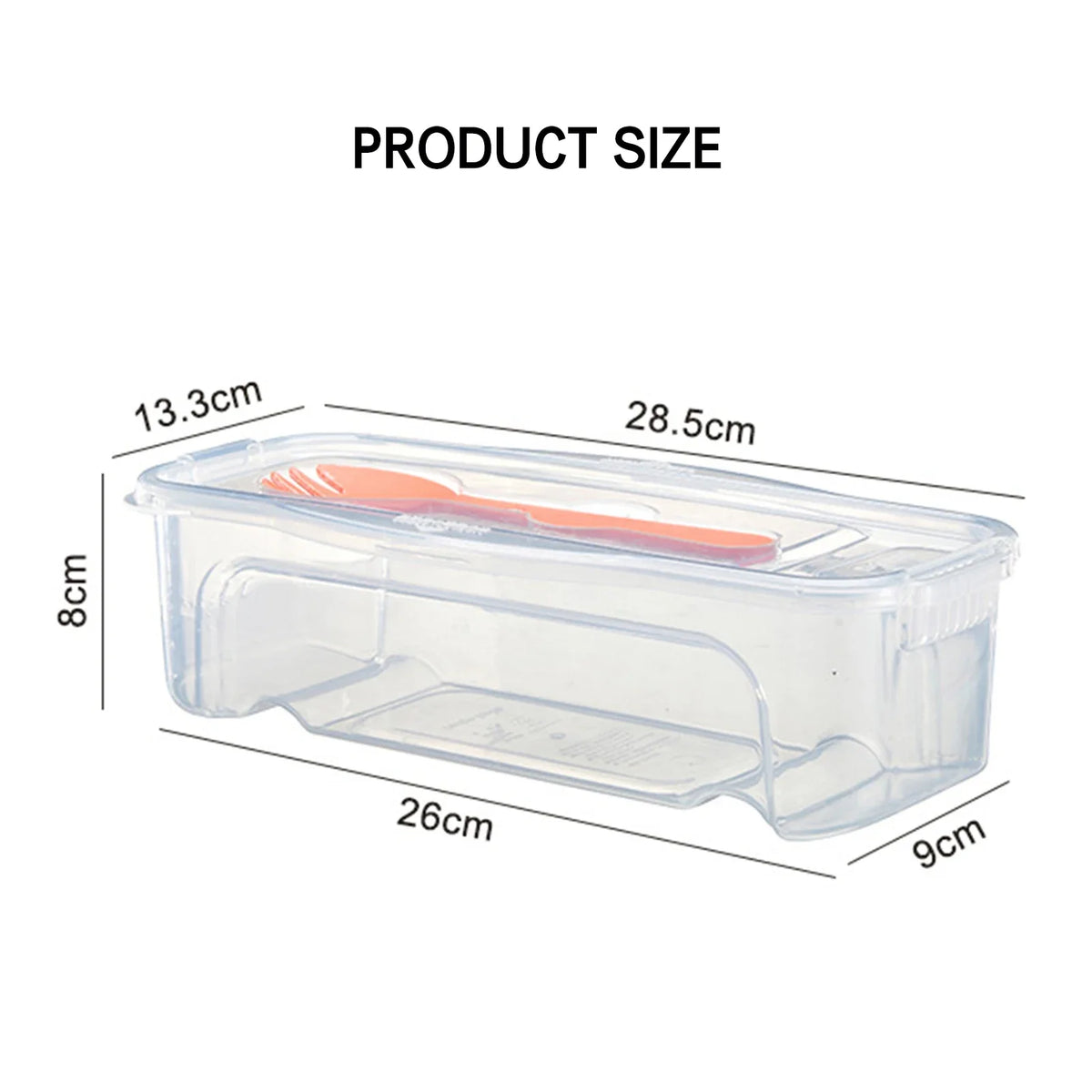 44oz Microwavable Spaghetti Cooking Box with Lid & Drainer