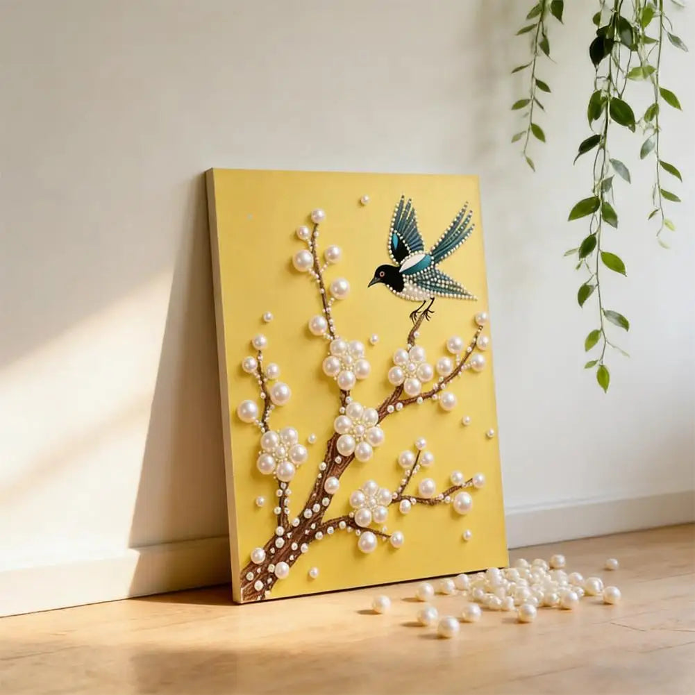 DIY Pearl Gem Painting Kit – Floral Art for Adults 20×30cm