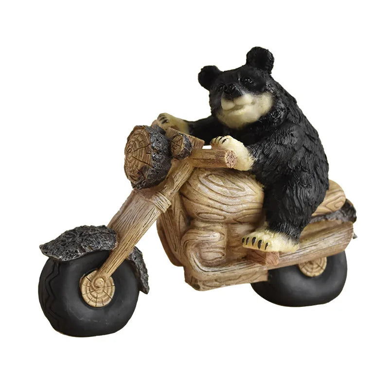 Black Bear Display Home Living Room TV Cabinet Porch Decoration Decor