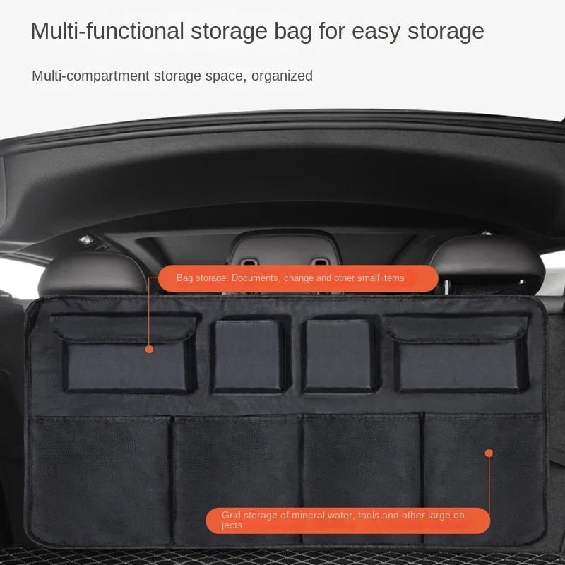 Oxford Cloth Car Trunk Organizer – Rear Seat Hanging Storage Bag