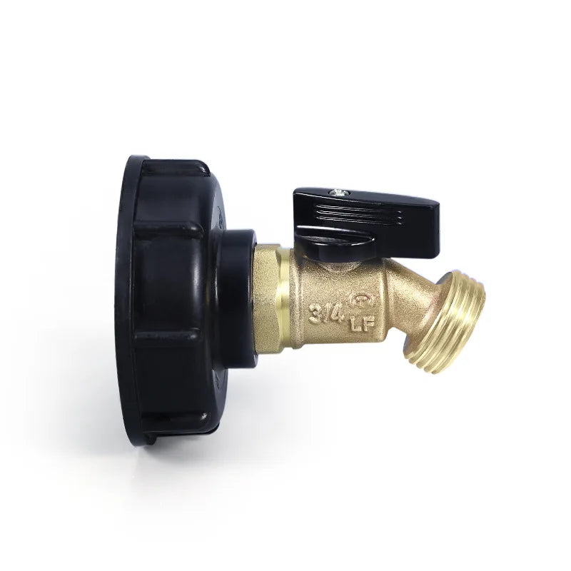 Male Thread IBC Tote Tank Adapter – Copper Drain Hose Fitting