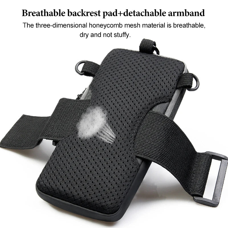 Cell Phone Armband Running Magnetic Bags Women Mobile Wrist Stand Bag