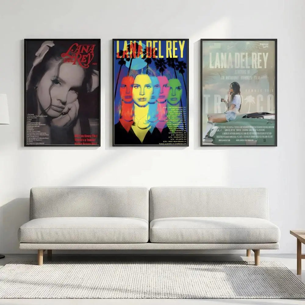 Lana Del Rey HD Art Poster – Waterproof Aesthetic Wall Decor