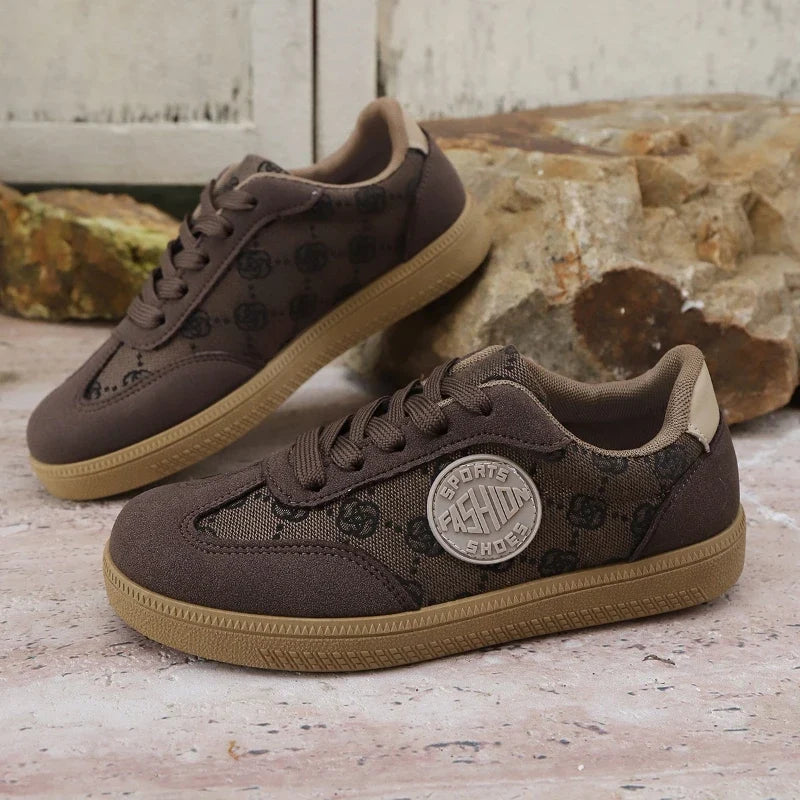 MCDV Women's Casual Vulcanized Flat Sneakers | Lace-Up
