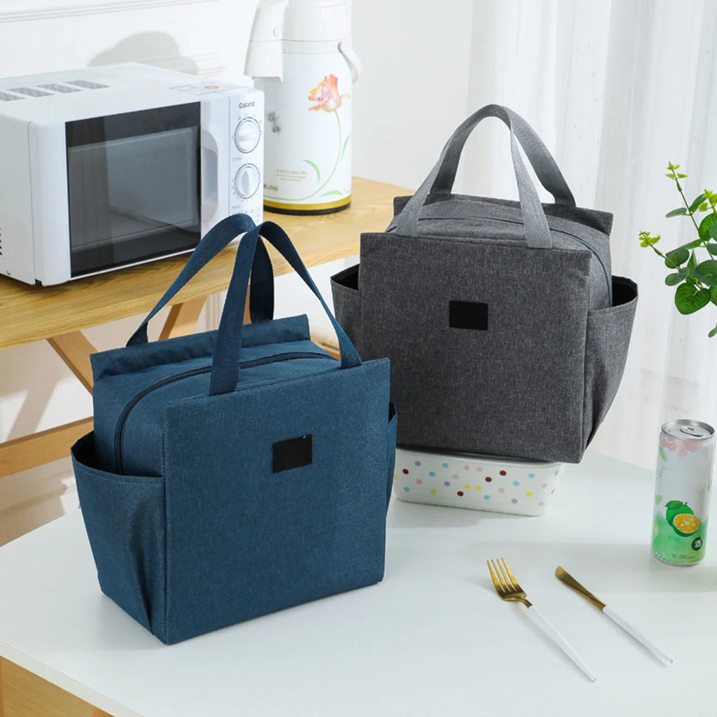 Insulated Bento Lunch Bag – Large Capacity & 2 Side Pockets