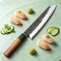 Kiritsuke Chef Knife – Clad Steel Blade & Wood Handle