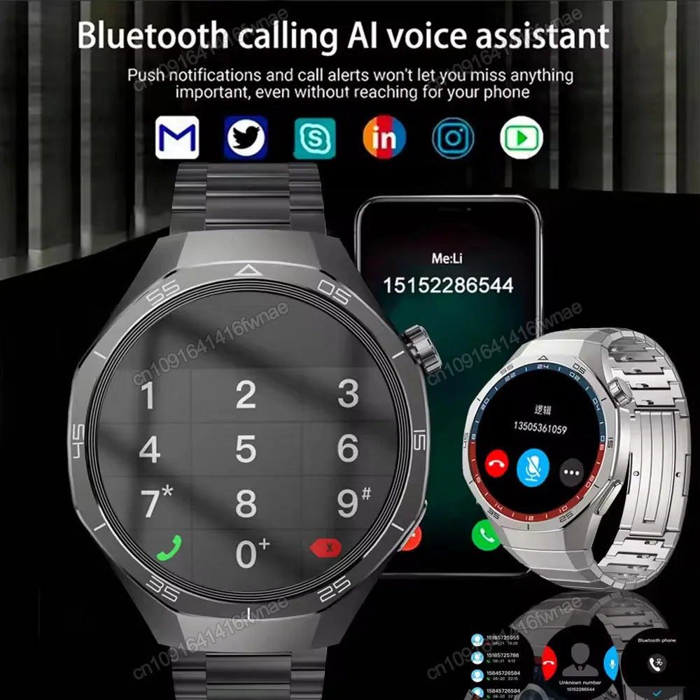 Men's GPS Smartwatch – Bluetooth Calls, HD Display & Health Tracker