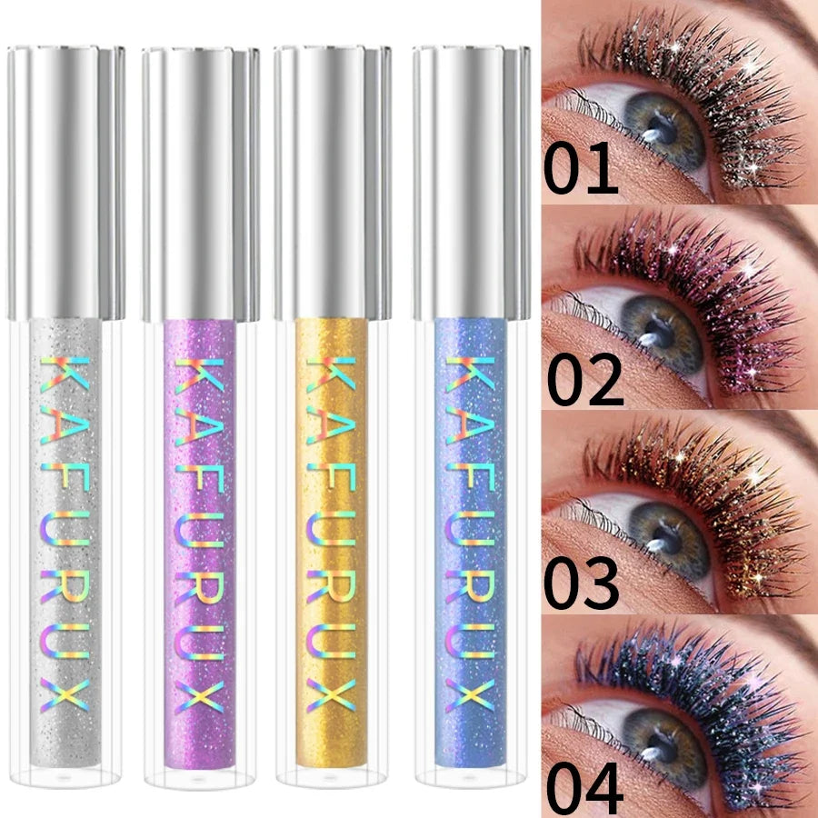 KAFURUX Diamond Glitter Mascara – Shimmer, Volume & Waterproof