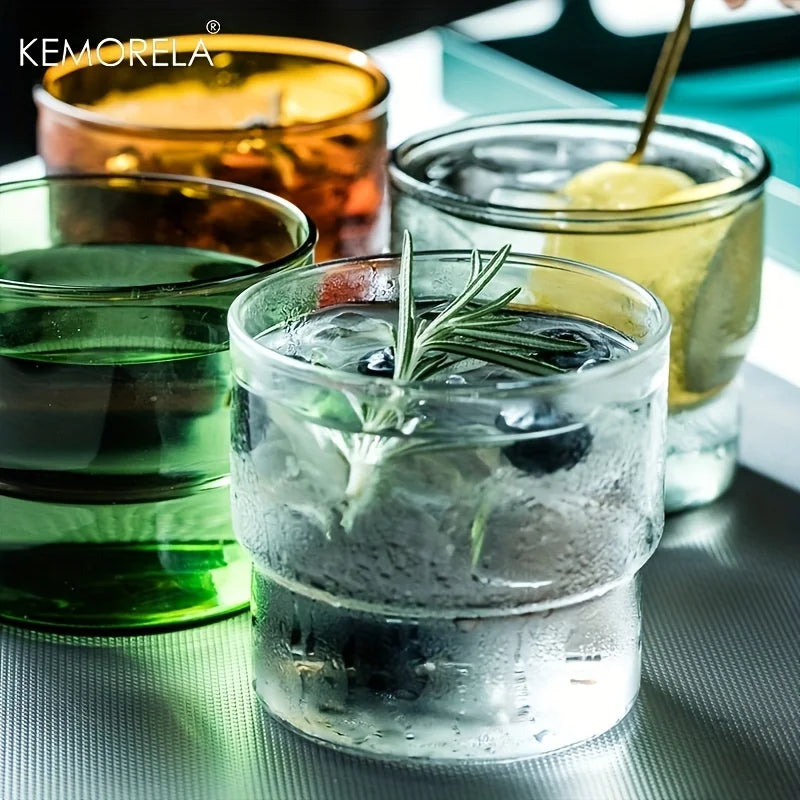 KEMORELA 290ml Origami Glass Mug – Heat Resistant Vintage Cup