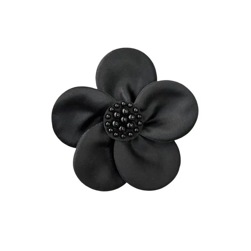 Black White Hand Sewn Colored Ding Cloth Flower Clothing Patch DIY