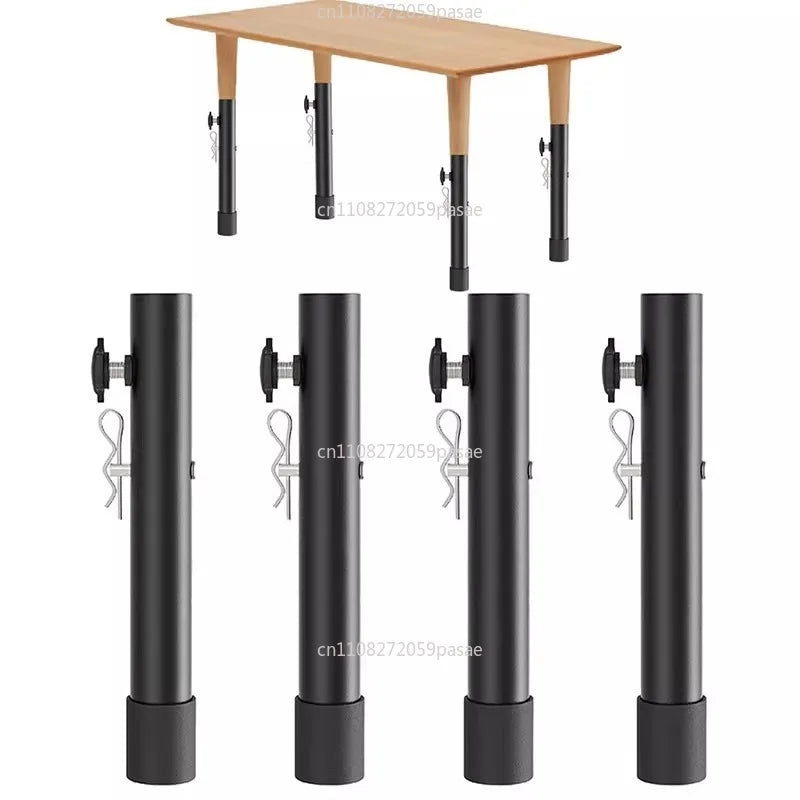 Stainless Steel Table Leg Extenders – Straight & Curved Legs