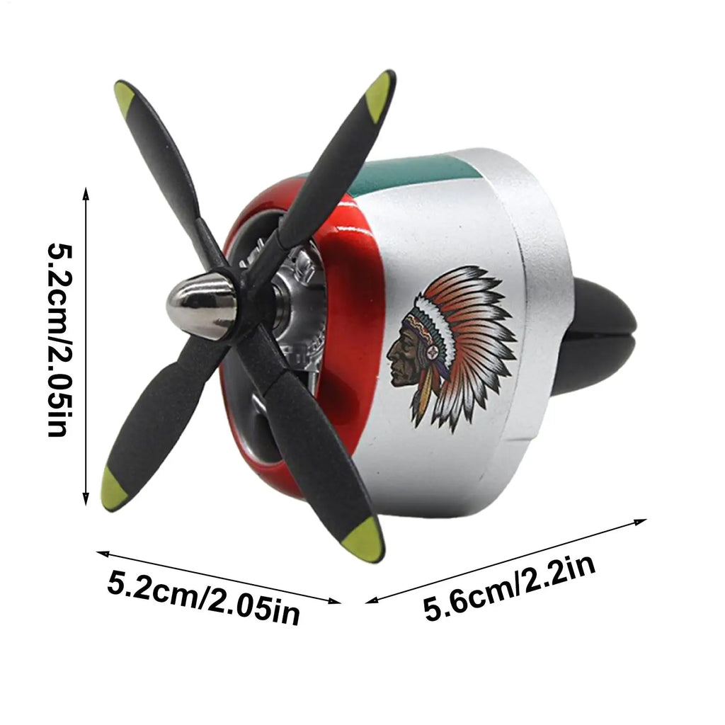 Rotating Airplane Car Vent Air Freshener | Long-Lasting Scent