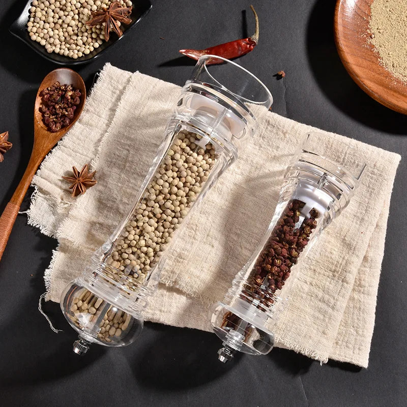 Acrylic Manual Pepper Grinder | Ceramic Core Seasoning Mill