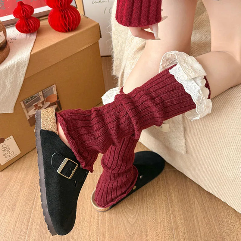 Women's Lace Calf Socks | Lolita Korean Ballet JK Style