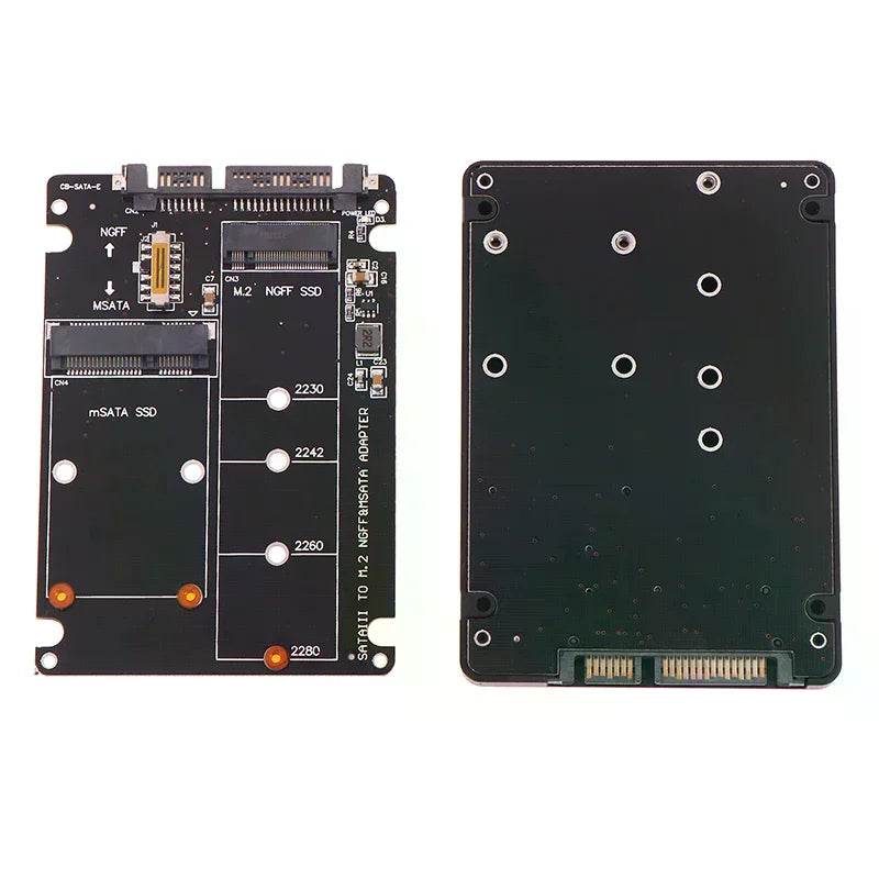 SATA 60Gbps M2 NGFF SSD MSATA Adapter M 2 Hard Disk Board