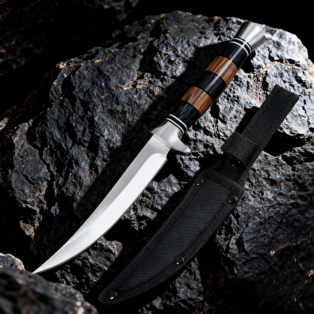 Japanese Sashimi Knife – Stainless Steel & Wooden Handle