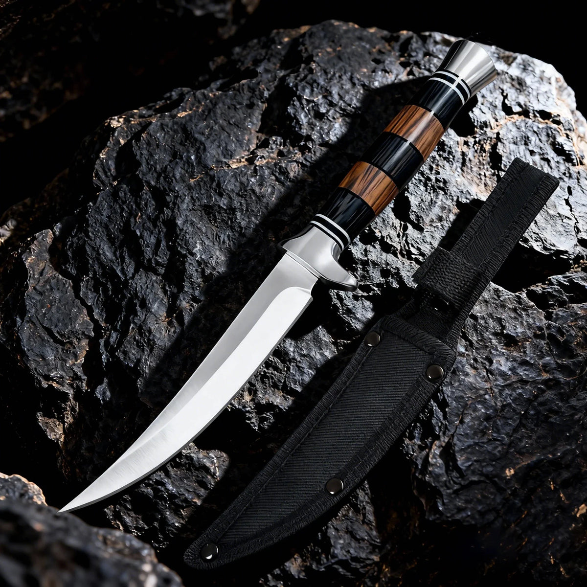 Japanese Sashimi Knife – Stainless Steel & Wooden Handle