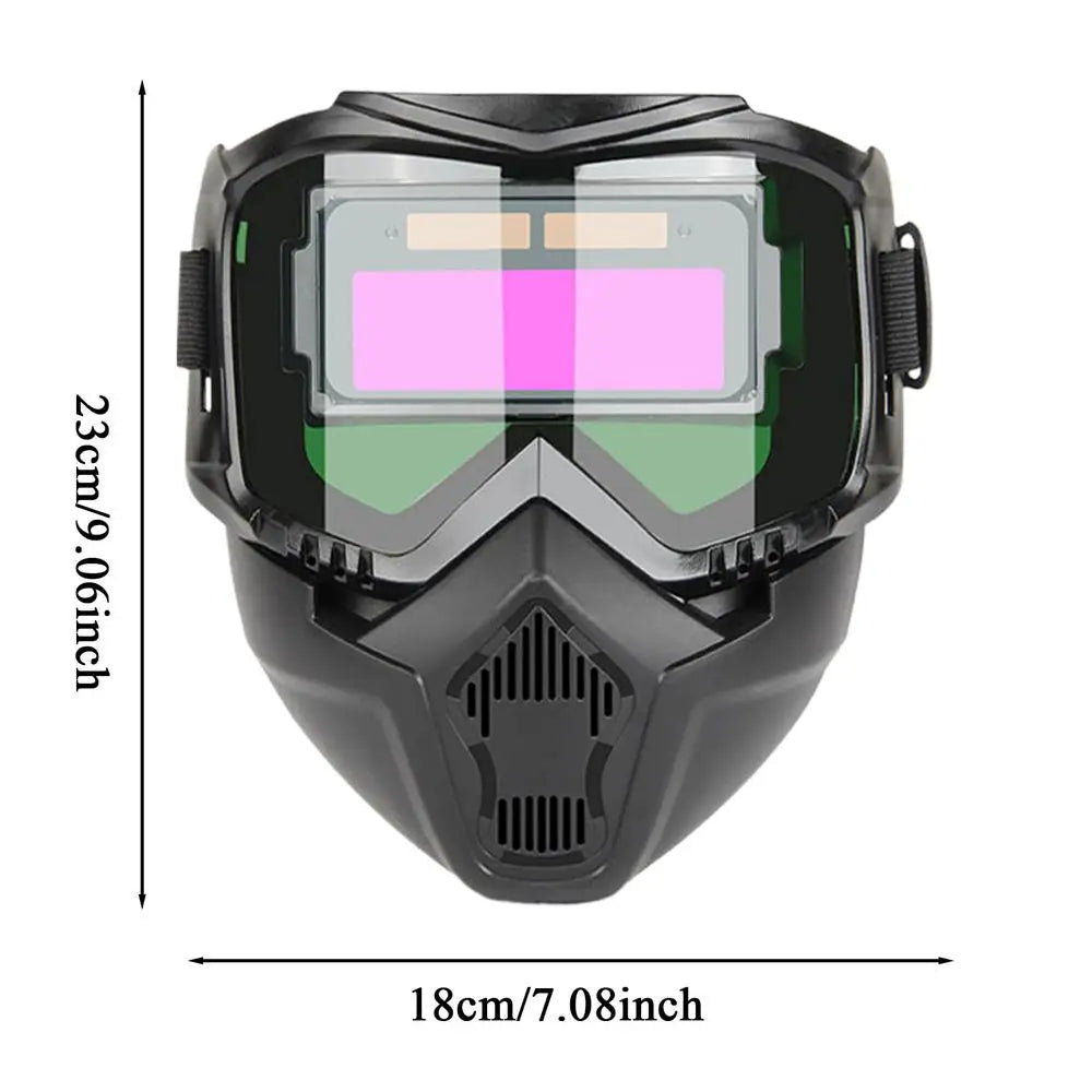 Auto Darkening Welding Helmet Detachable Protector Protective Shield