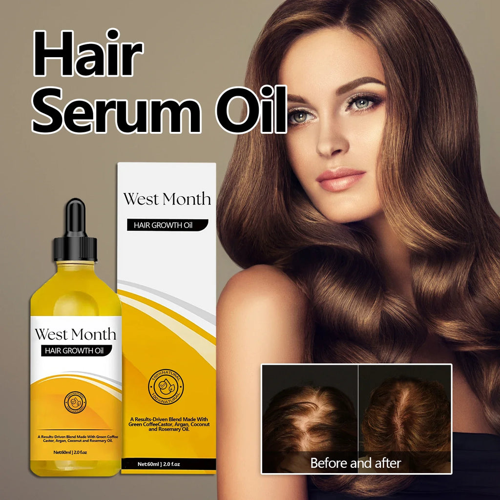 West Month Scalp Serum Oil | Hair Growth & Thickening 60ml
