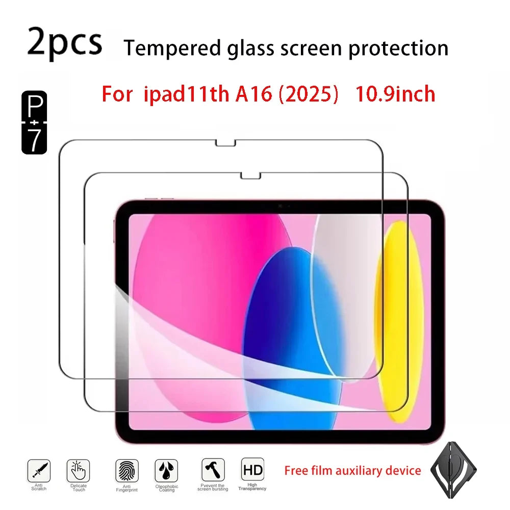 2-Pack iPad Tempered Glass Screen Protector – Pro, Air & 10th Gen