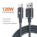 120W USB-A to USB-C Fast Charge Cable – 6A Braided Cord