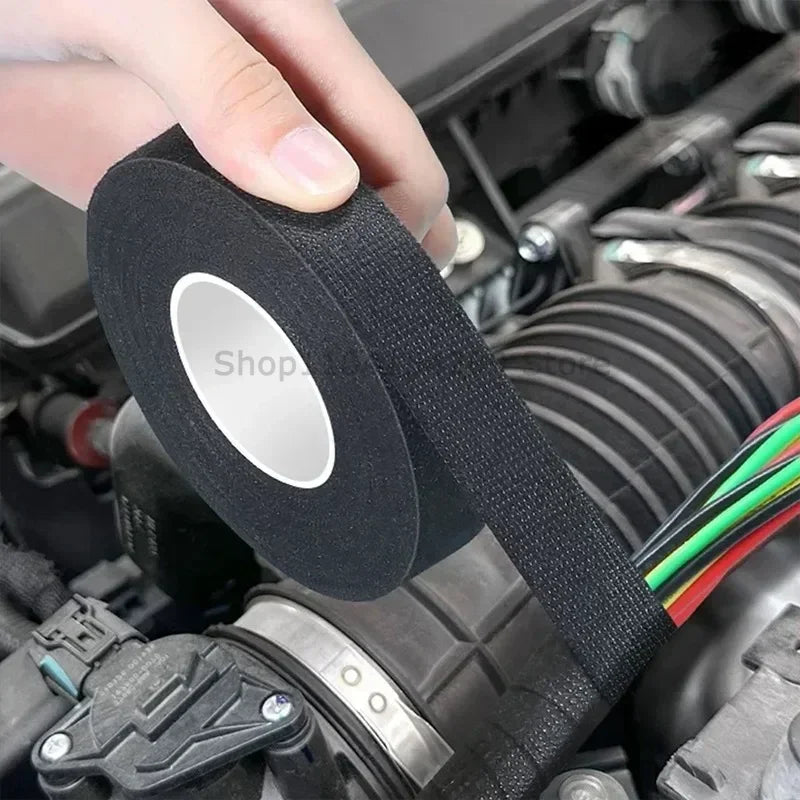 Black Cloth Electrical Tape – Car Wiring Harness Fabric Tape