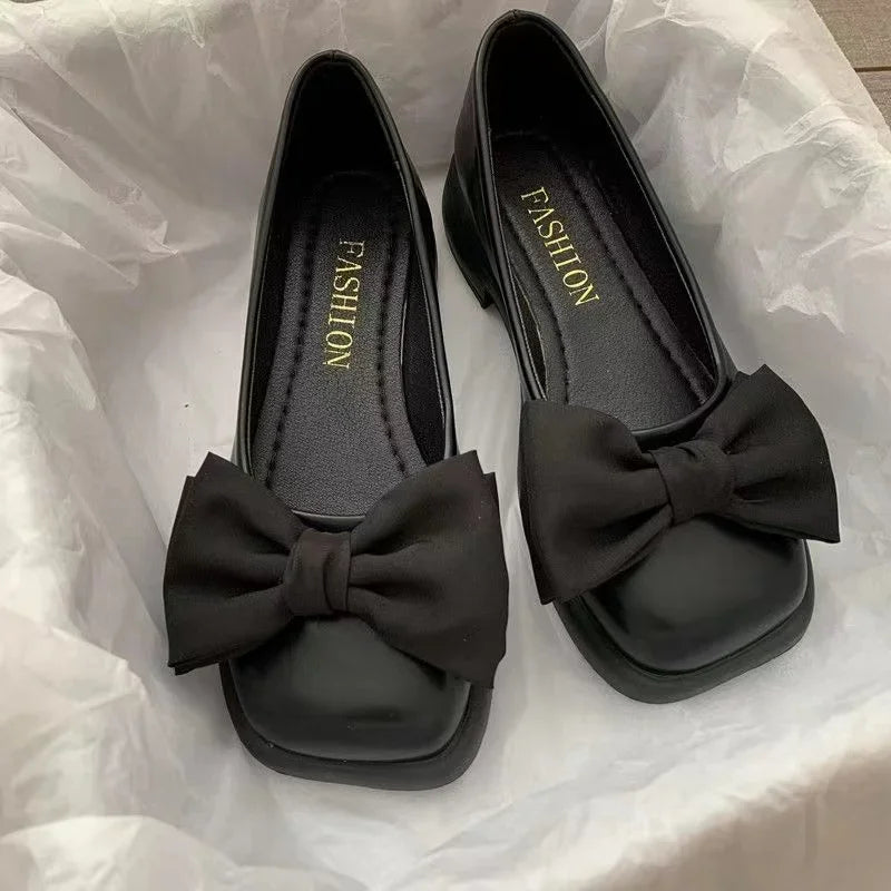 Women's Mary Jane Pumps – Square Toe Lolita Butterfly Heels
