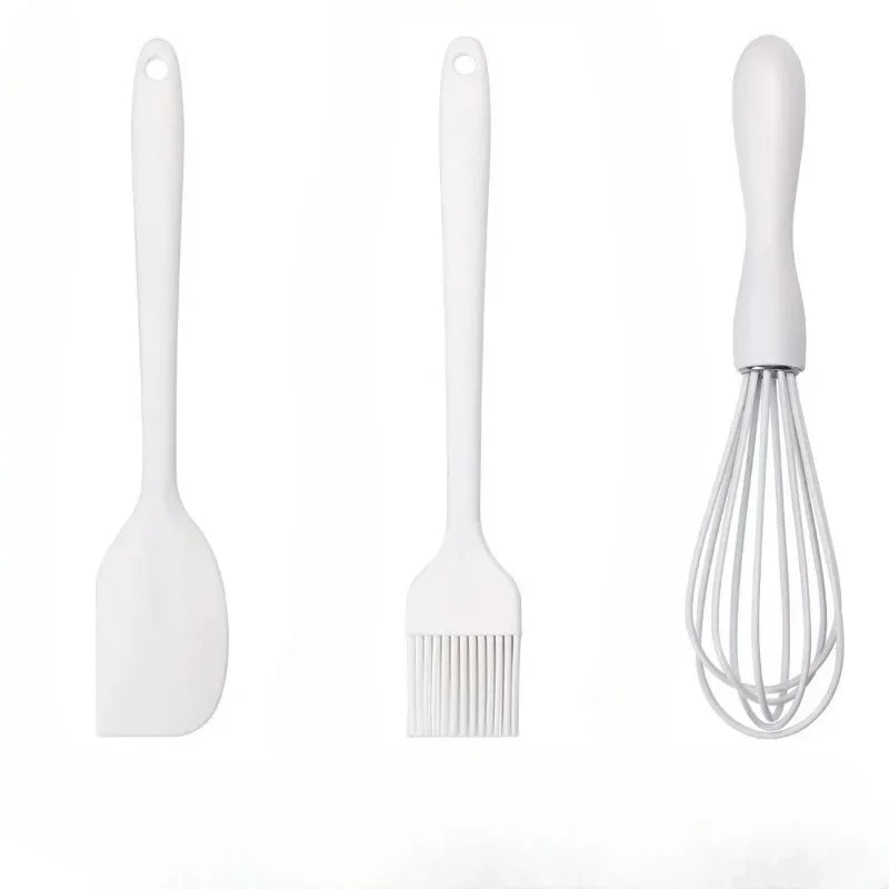 Silicone Baking Set – Spatula, Pastry Brush & Egg Beater 3pc