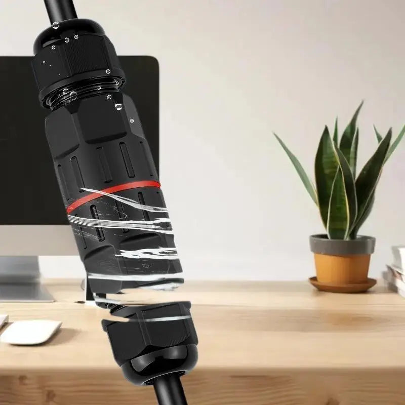 IP68 Waterproof Cable Connector 2-In 2-Out Quick Terminal Block