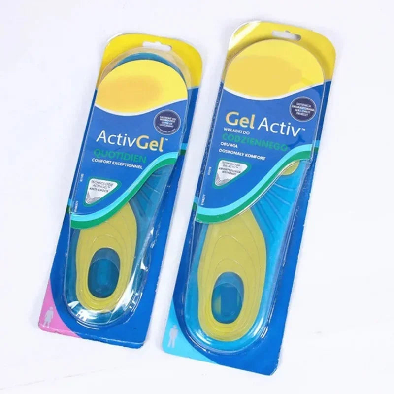 Silicone Gel Sport Shoe Insoles – Non-Slip Cushioning Pair