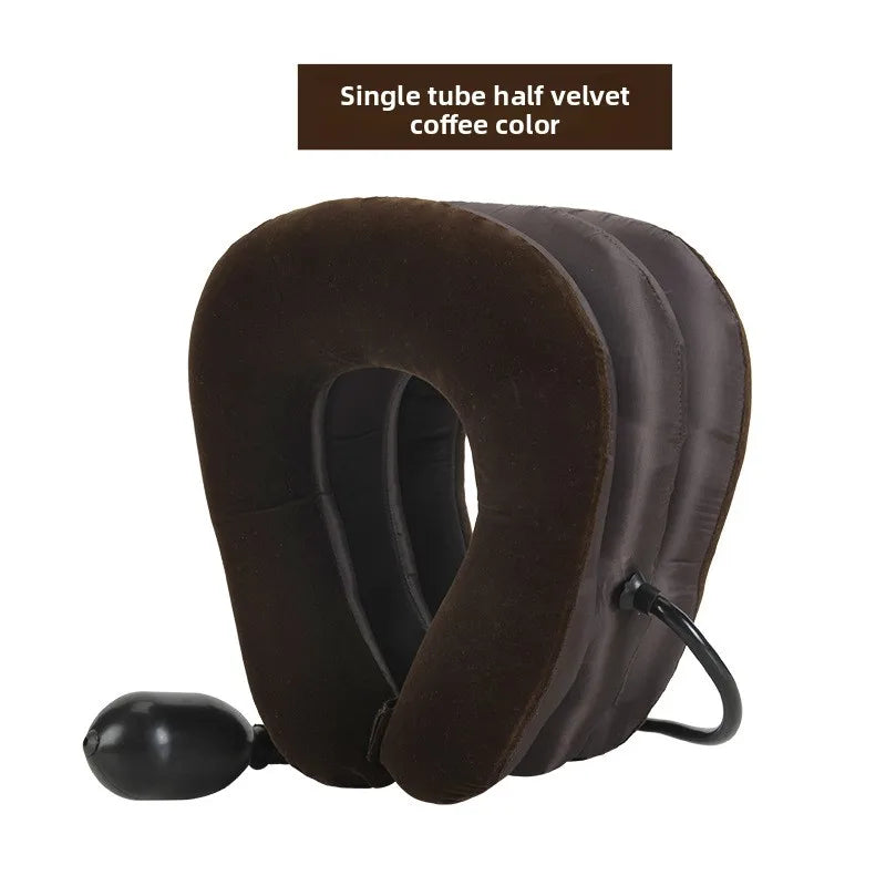 Inflatable U-Neck Air Cushion Pillow | Cervical Support & Massager