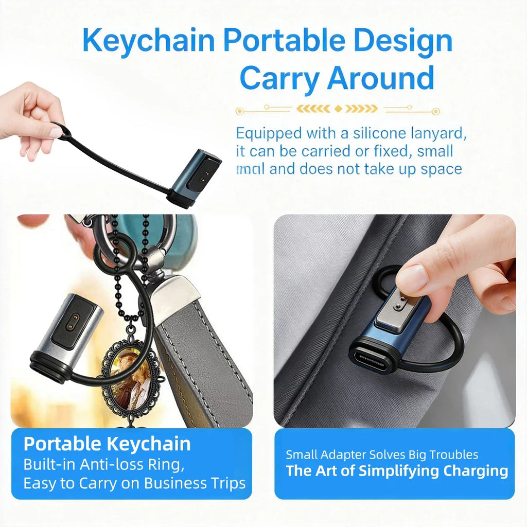 USB-C Adapter for Xiaomi Band 10/9/8 & Redmi Watch 5/4 Charger