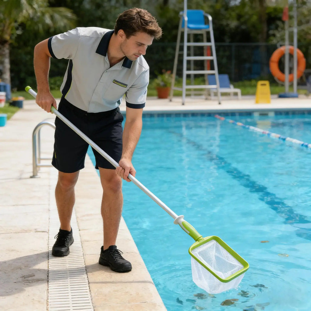 Pool Skimmer Net with Detachable Handle – Spa & Hot Tub