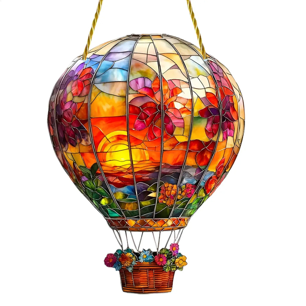 Acrylic Hot Air Balloon Sun Catcher – Window & Wall Decor
