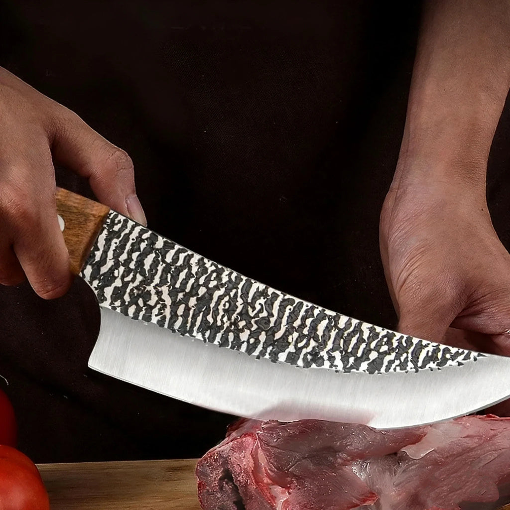 SHENJIU Forged Stainless Steel Boning Knife – 14.5" Butcher