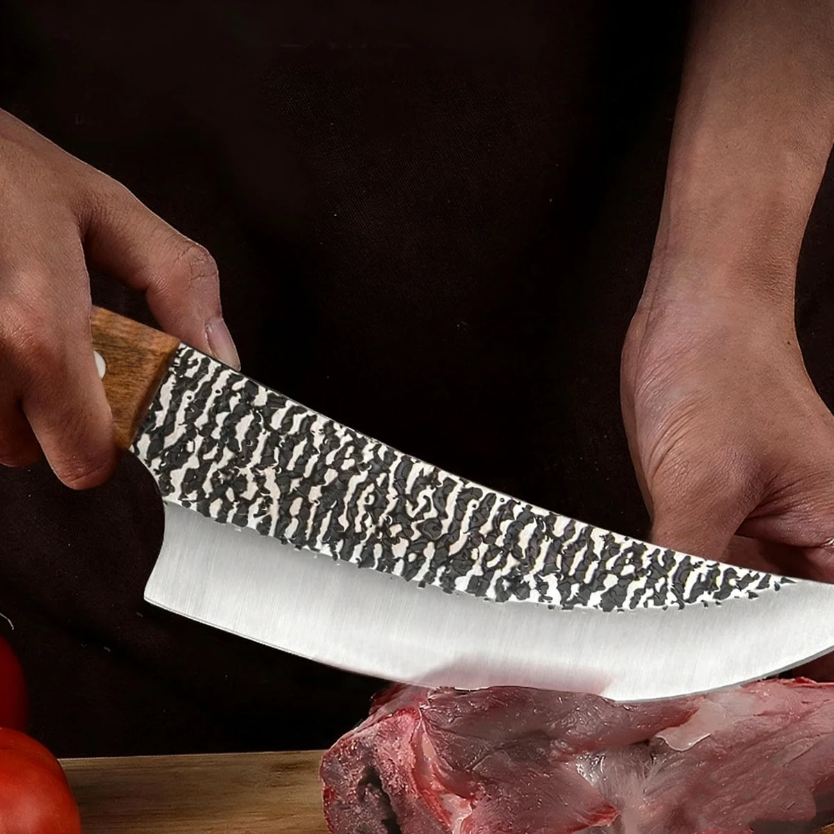 SHENJIU Forged Stainless Steel Boning Knife – 14.5" Butcher
